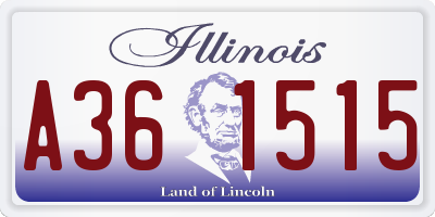 IL license plate A361515