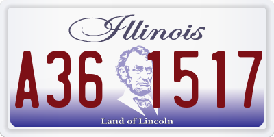 IL license plate A361517