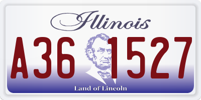 IL license plate A361527