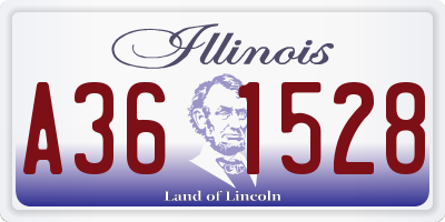IL license plate A361528