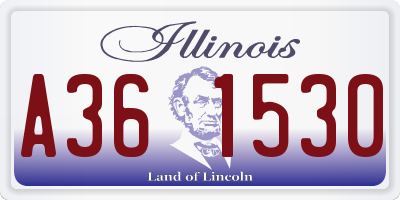 IL license plate A361530