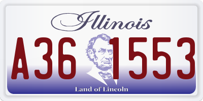 IL license plate A361553