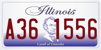 IL license plate A361556