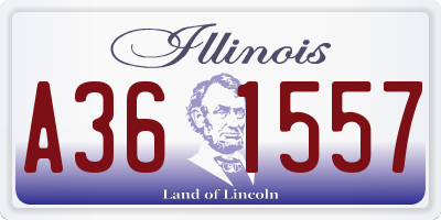 IL license plate A361557