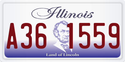 IL license plate A361559