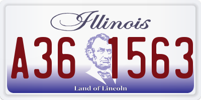 IL license plate A361563