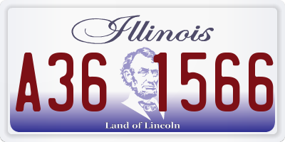 IL license plate A361566