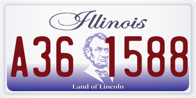 IL license plate A361588