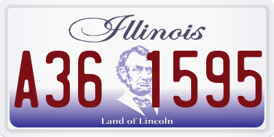 IL license plate A361595