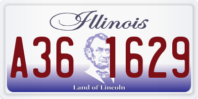 IL license plate A361629