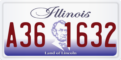 IL license plate A361632