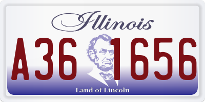 IL license plate A361656