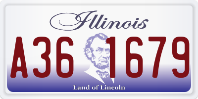 IL license plate A361679