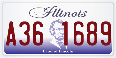 IL license plate A361689
