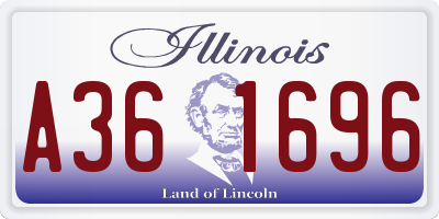 IL license plate A361696