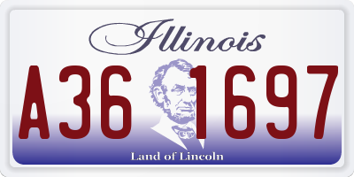 IL license plate A361697