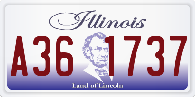 IL license plate A361737