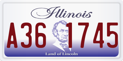 IL license plate A361745