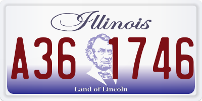 IL license plate A361746