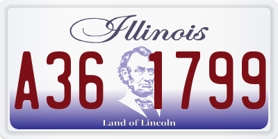 IL license plate A361799
