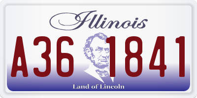 IL license plate A361841