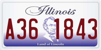 IL license plate A361843