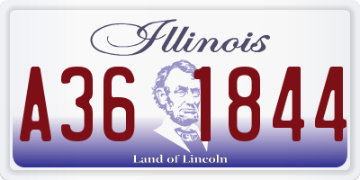 IL license plate A361844