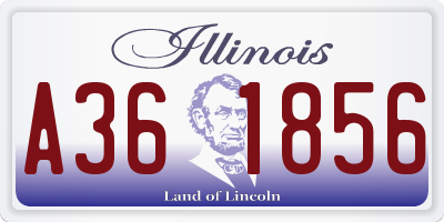 IL license plate A361856