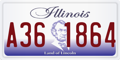 IL license plate A361864