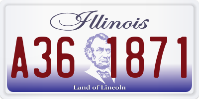 IL license plate A361871