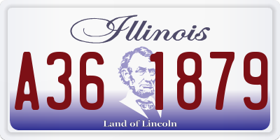IL license plate A361879
