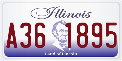 IL license plate A361895