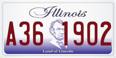 IL license plate A361902