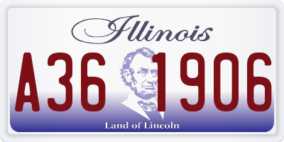 IL license plate A361906