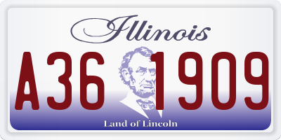IL license plate A361909