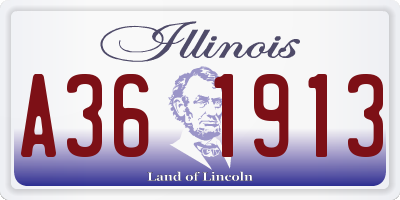IL license plate A361913