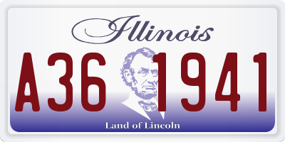 IL license plate A361941