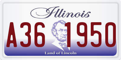 IL license plate A361950