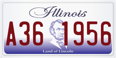 IL license plate A361956