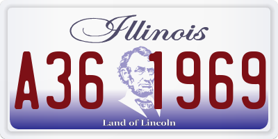 IL license plate A361969