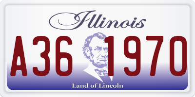 IL license plate A361970