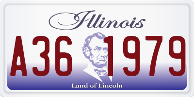 IL license plate A361979