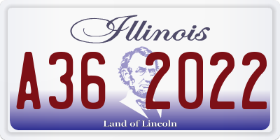 IL license plate A362022