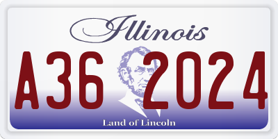 IL license plate A362024