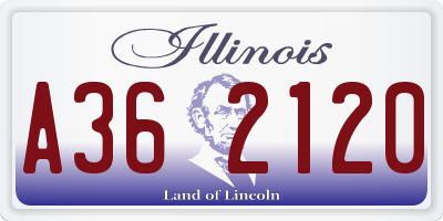 IL license plate A362120