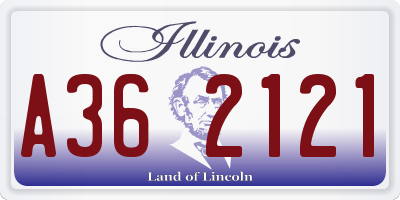 IL license plate A362121