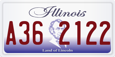IL license plate A362122