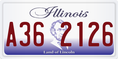 IL license plate A362126