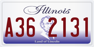 IL license plate A362131