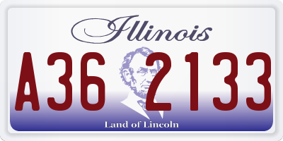 IL license plate A362133